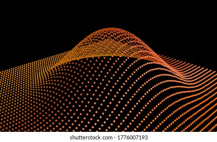 Black hole anomaly distorting space. Three-dimensional particle flux denoting smoothness of function. The synthesis of new energy.