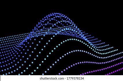 Black hole anomaly distorting space. Three-dimensional particle flux denoting smoothness of function. The synthesis of new energy.