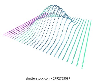 Black hole anomaly distorting space. Three-dimensional particle flux denoting smoothness of function. The synthesis of new energy.