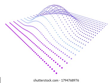 Black hole anomaly distorting space. Three-dimensional particle flux denoting smoothness of function. The synthesis of new energy.