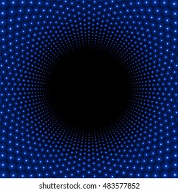 Black hole background pattern with dark center.