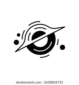 Black Hole Cosmic Vortex Fill Icon