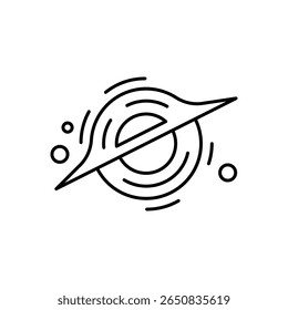Black Hole Cosmic Vortex Line Icon