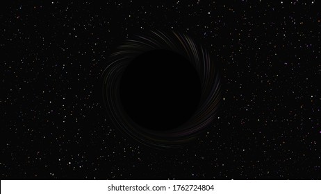 black hole in deep space