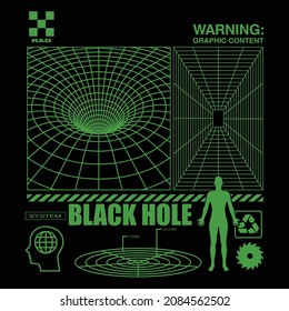 Black Hole Edgy Streetwear Fashion Design