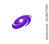 black hole galaxy deep logo simple purple