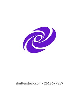 black hole galaxy deep logo simple purple four vortex