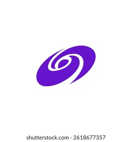 black hole galaxy deep two vortexs logo simple purple