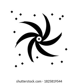 black hole glyph icon vector. black hole sign. isolated contour symbol black illustration