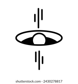 Black Hole Icon Design in Five style with Editable Stroke. Line, Solid, Flat Line, Duo Tone Color, and Color Gradient Line. Suitable for Web Page, Mobile App, UI, UX and GUI design.
