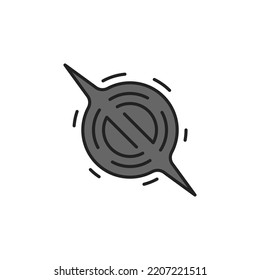 Black hole icon. High quality coloured vector illustration.