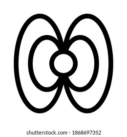 Black Hole Icon auf weißem Hintergrund. Vektorgrafik für Design. Element für Raumgestaltung. Wissenschaftsraumobjekt