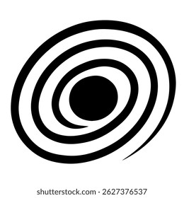 Black hole icon on white background vector
Vector space icon