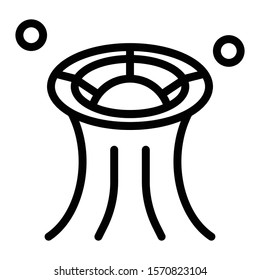 black hole icon outline vector design 