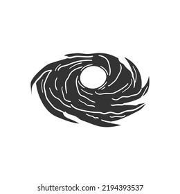 Black Hole Icon Silhouette Illustration  Space Vector Graphic Pictogram Symbol Clip Art  Doodle Sketch Black Sign 
