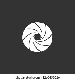 black hole icon vector. black hole sign on black background. black hole icon for web and app