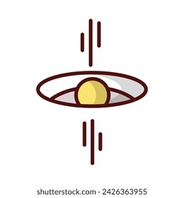 Icono de agujero negro vector ilustración de stock