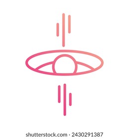 Black Hole Icon Vektor Stock Illustration
