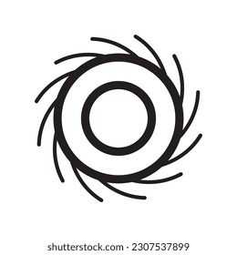 black hole icon vector template illustration logo design
