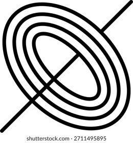 Icono de agujero negro para su proyecto