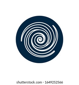 Black hole line block style icon of Space futuristic cosmos outside universe astronomy adventure and exploration theme Vector illustration