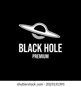 Black Hole Logo Icon Design Vector Illustration