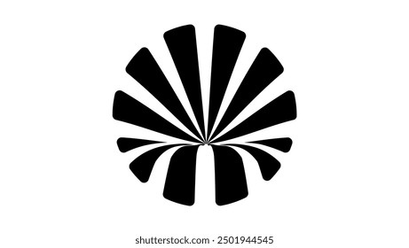 black hole logo , black isolated silhouette