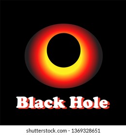 Black hole logo vector