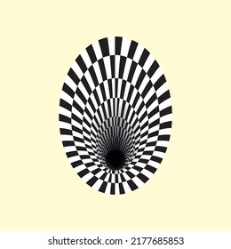 Black hole movement circle Design