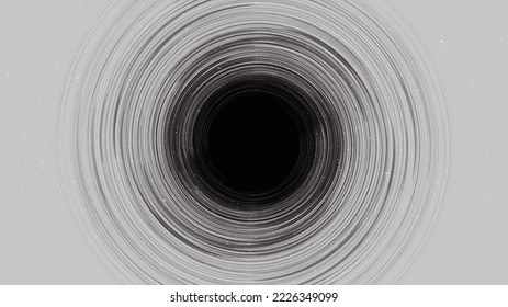 Black Hole on Gray Galaxy background with Milky Way spiral,Universe and starry concept design,vector