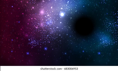 Black hole in space