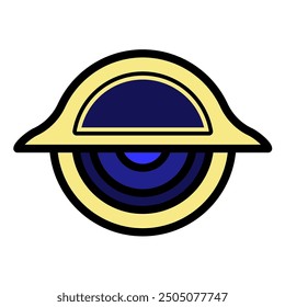 Schwarzes Loch für Space-Symbol