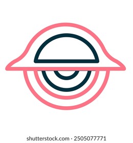 Schwarzes Loch für Space-Symbol