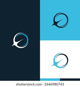 Diseño de logotipo de espacio de agujero negro