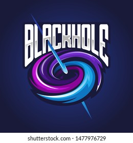 Black Hole Space Star Logo