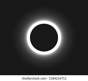 Black hole in the space vector illustration.
