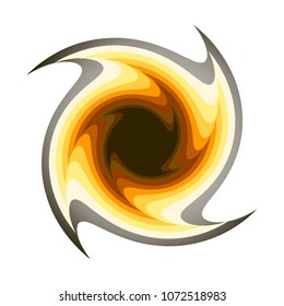 black hole transition into a parallel world, a layered transition from white to black.