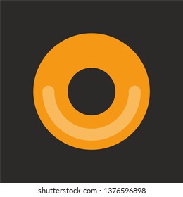 Black hole vector icon