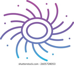 Black Hole vector icon. Can be used for printing, mobile and web applications.