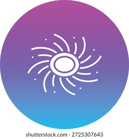 Icono de Vector de agujero negro. Se puede utilizar para aplicaciones de impresión, móviles y de Web.