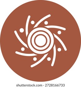Schwarzes Loch Vektor Symbol Design Illustration