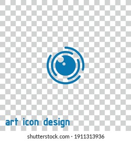 black hole vector icon on an abstract background