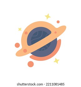 Black hole vector illustration isolated on white background