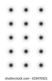 Black hole vertical texture illustration on white background