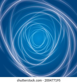 black hole. vortex abstract spiral background blue. vector eps10