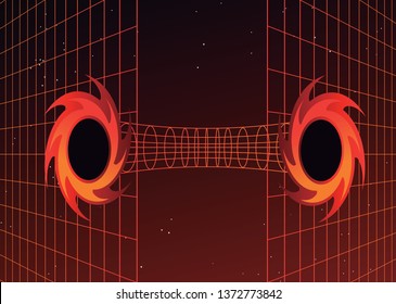 black hole wormhole