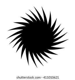 Black hole / wormhole / singularity flat vector icon for websites