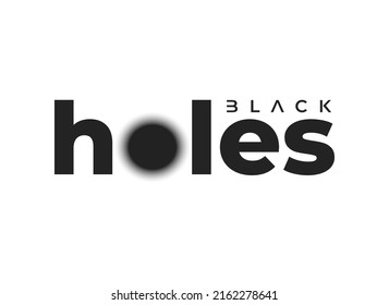 black holes logotype design idea