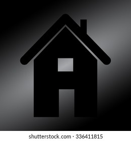 Black Home icon