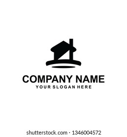 Black Home Logo Vector Stock Vector (Royalty Free) 1346004572 ...